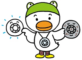 日本火災報知機工業会キャラクター:とりカエルのイラスト
