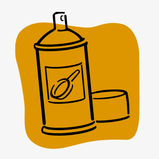 スプレー缶のイラスト