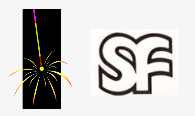 花火のイラスト、SFマーク